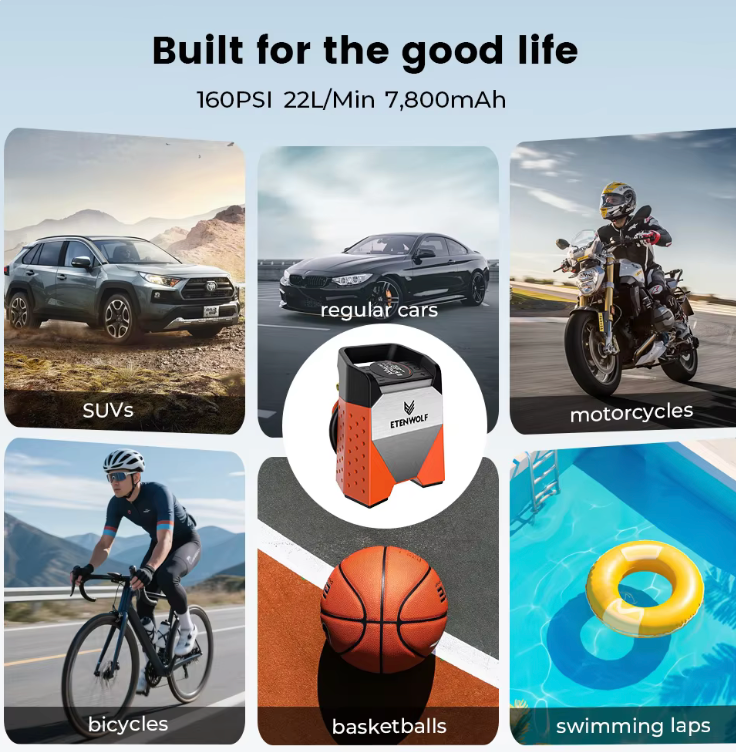 ETENWOLF ZEPHYR S3C 휴대용 공기주입기 (스탠필수)