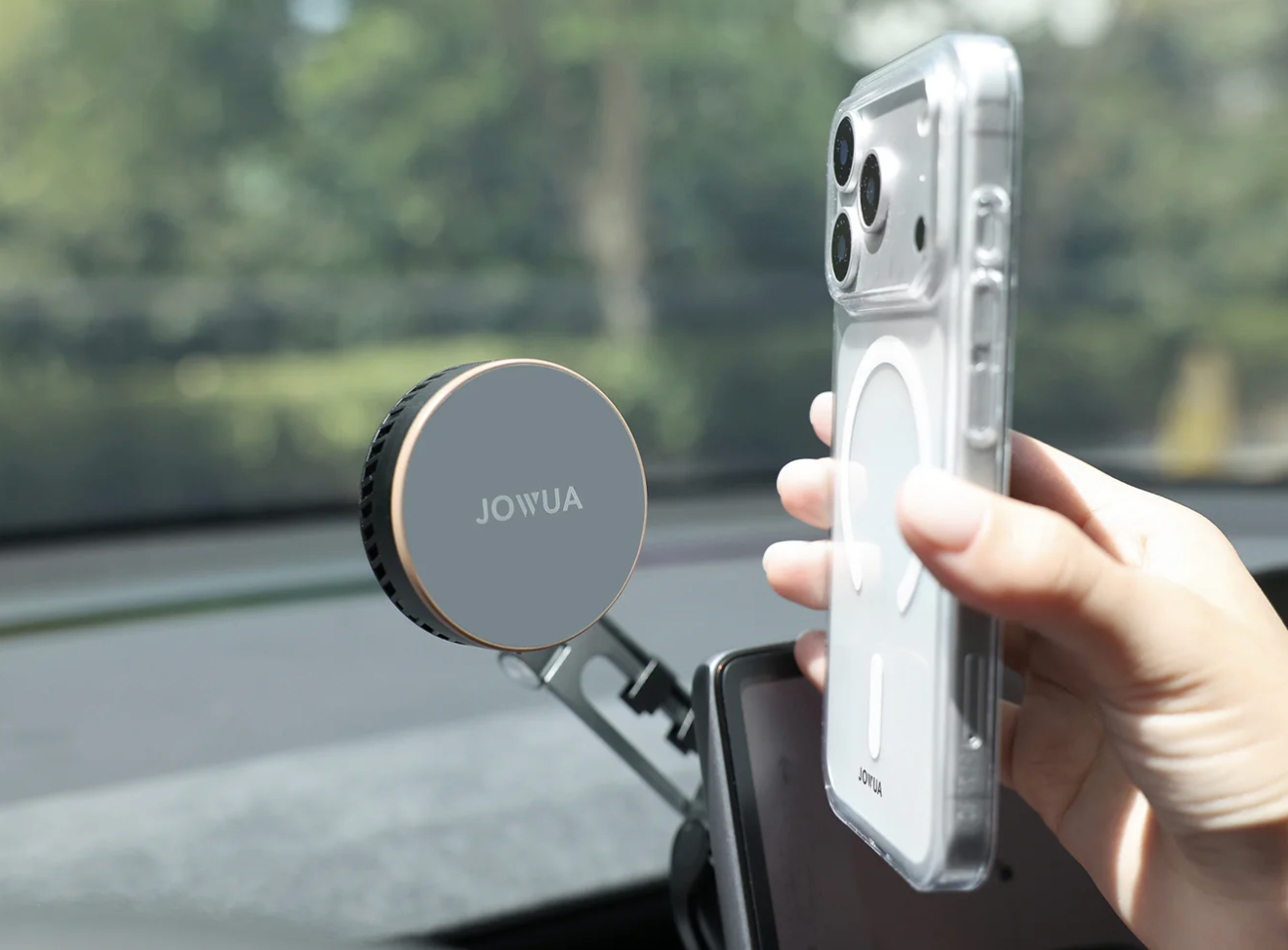 JOWUA 6D 액티브 쿨링 인비저블 거치대 (Qi2·MagSafe)