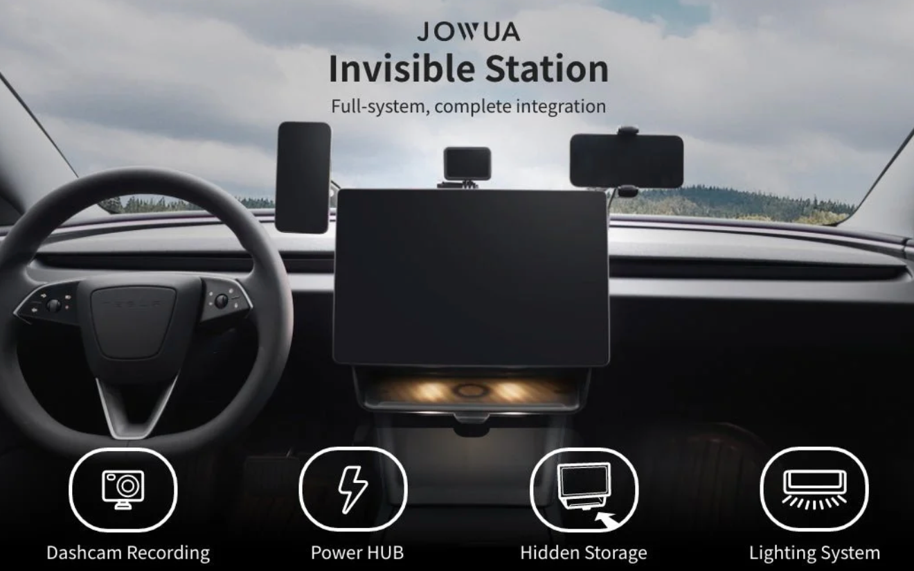 JOWUA 모니터 하단 인비저블 수납함