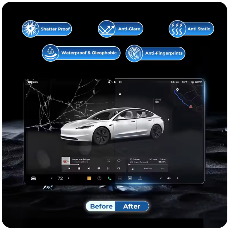 16인치 센터 스크린 강화유리 보호필름 (2026년 이후 출고)