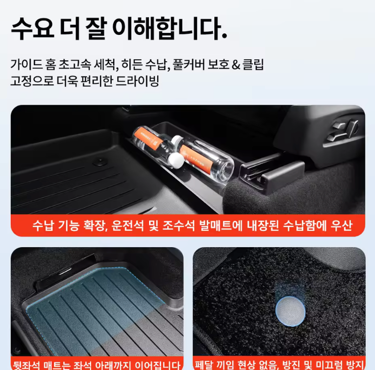 모델 YL 전용 TPE 플로어 매트